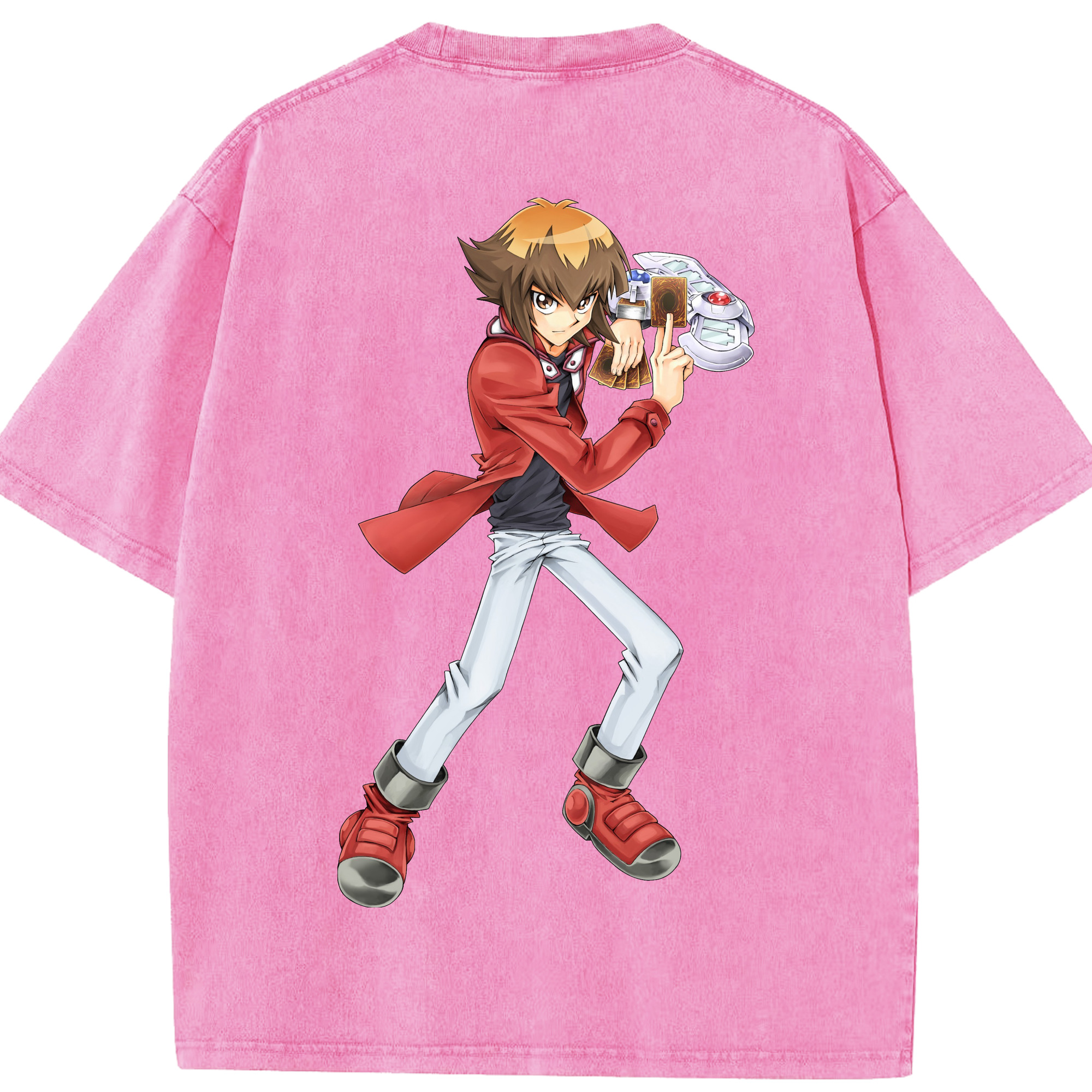 （画像用） 遊☆戯☆王 Yu-Gi-Oh! 綿100% ヴィンテージ風 半袖Tシャツ（背面プリント）
